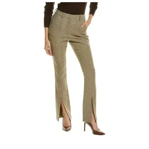 NWT A.L.C. Edwin Split Hem Check Plaid Pants size 4 - Picture 9 of 10